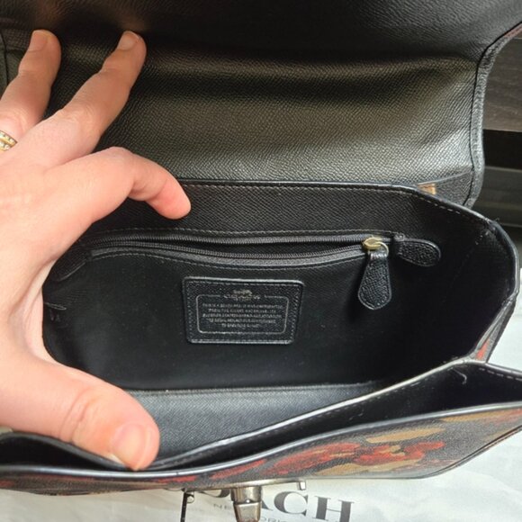 Coach Page Floral Print Shoulder Bag - Picture 10 of 11